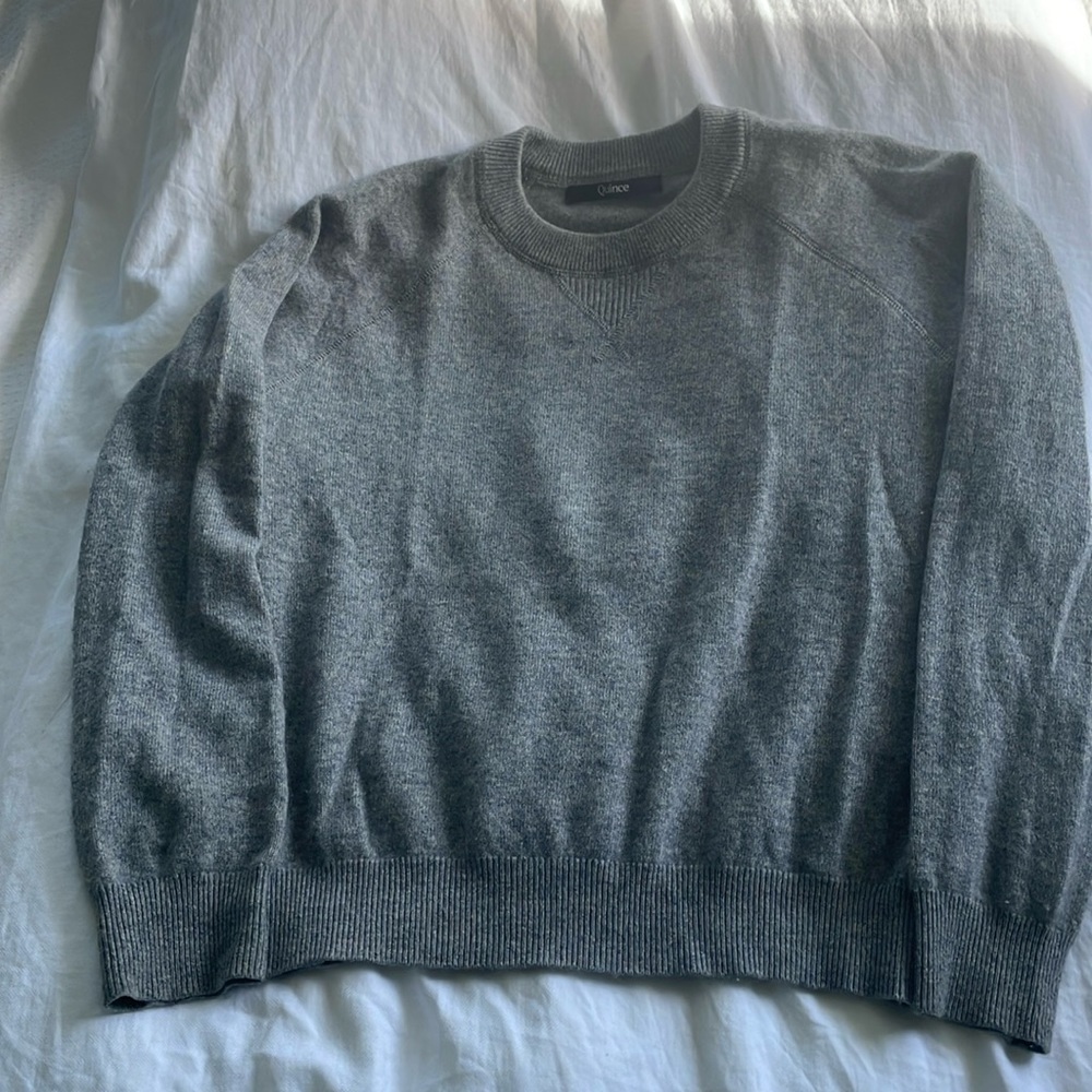 Luxe cashmere sweatshirt